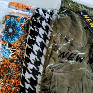 Leggings Bundle – Size 14-16 Plus | 4-Piece Activewear Lot | Gym & Everyday Wear